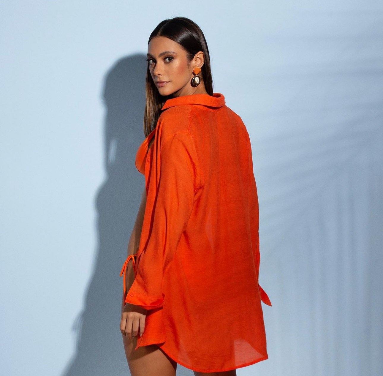 Camisa Con Manga Tangerine