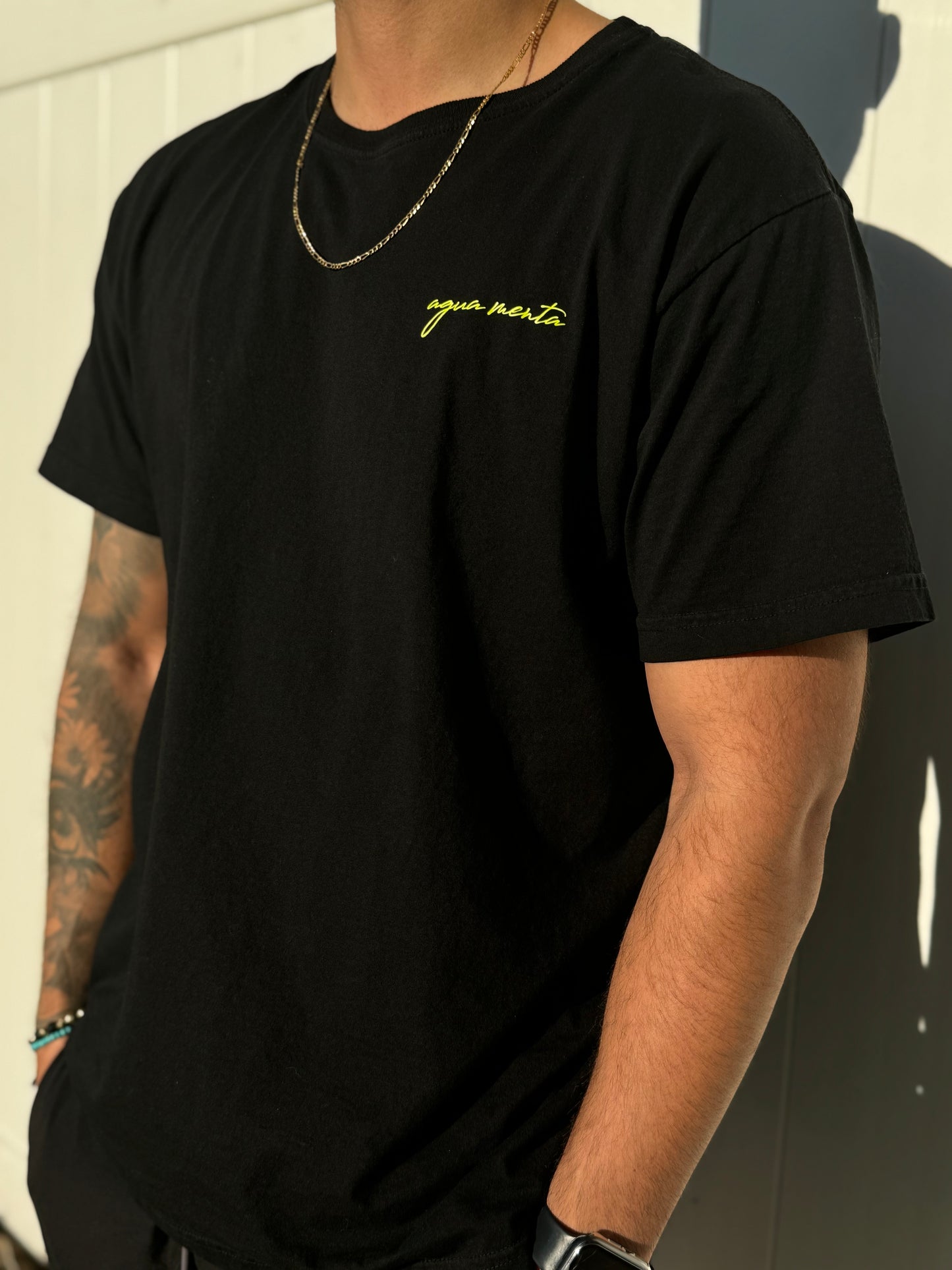 T-Shirt, Short Sleeve, Crew Neck, Summer Tropical Top for Men