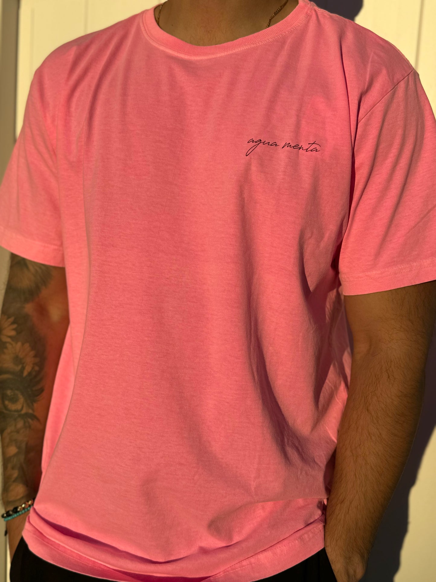 T-Shirt, Short Sleeve, Crew Neck, Summer Tropical Top for Men