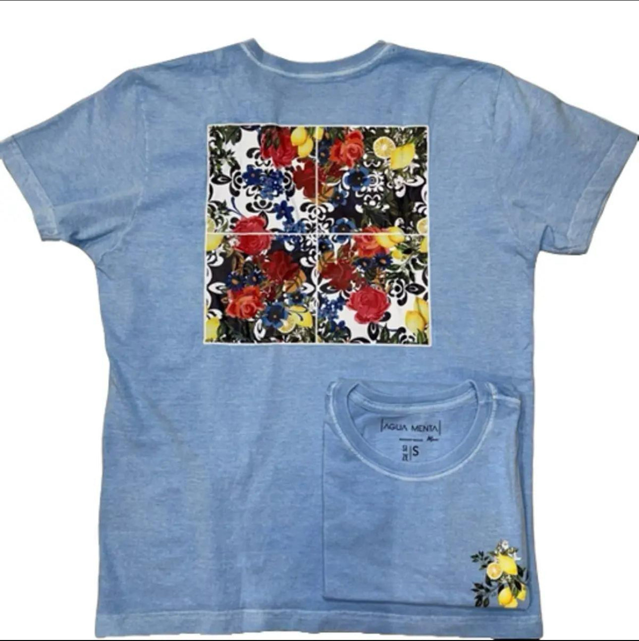 T-Shirt, Short Sleeve, Crew Neck, Summer Tropical Top for Men