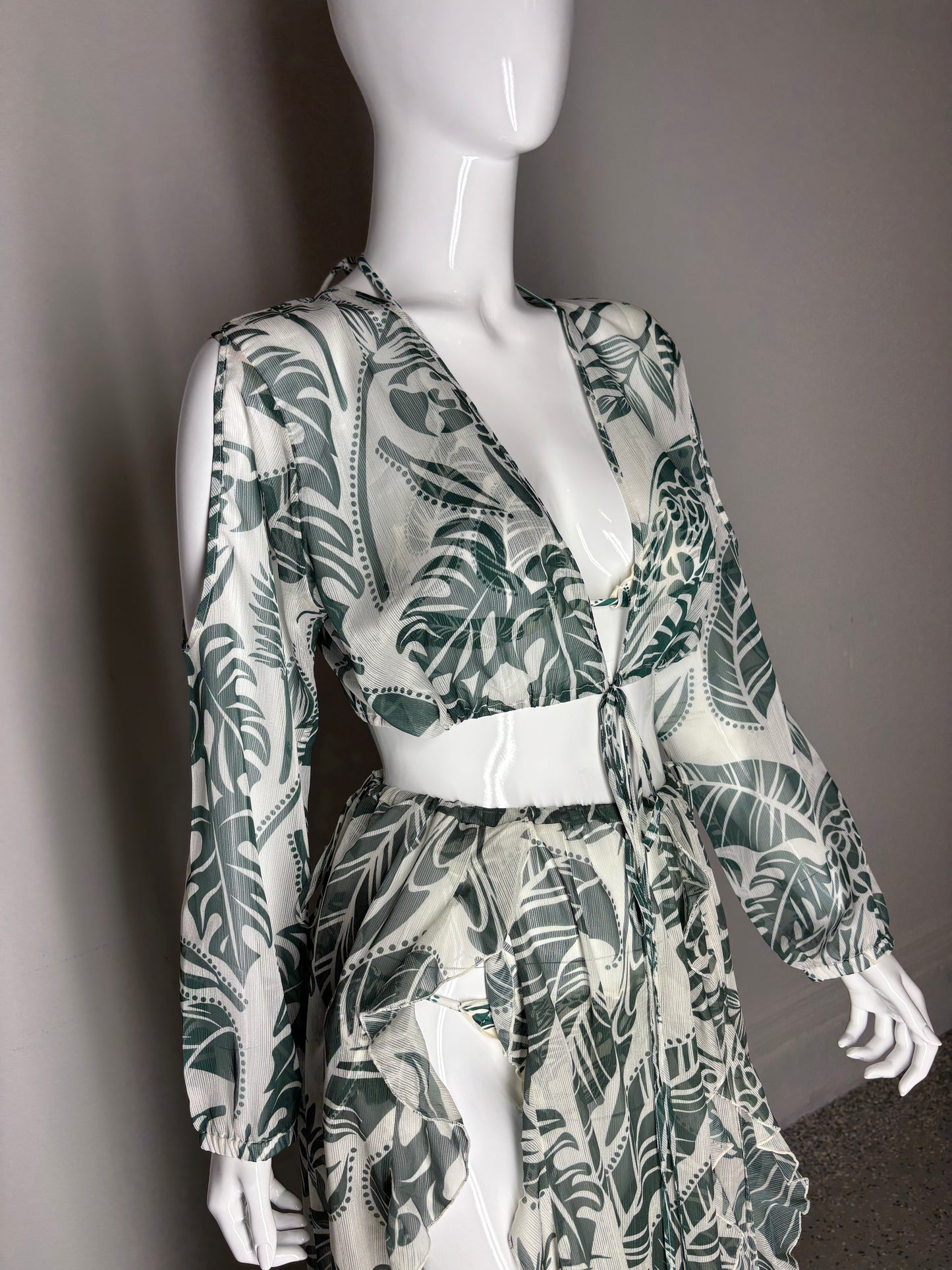 Cropped Manga Larga Natureza