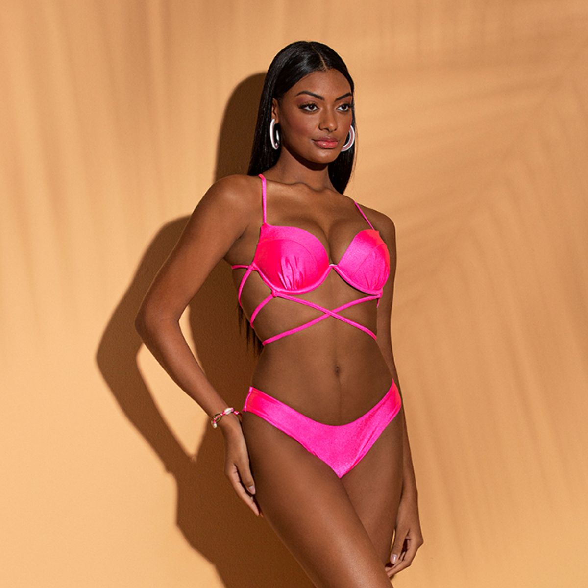 Bikini Neon Pink Top